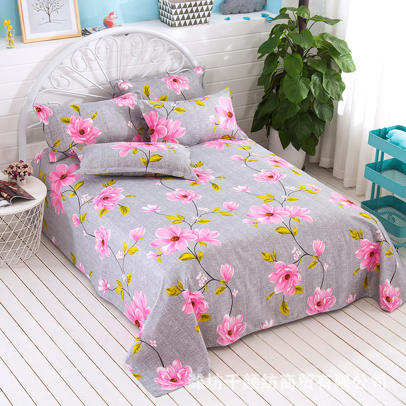 Picture of Factory Bed Sheets Thickened Scrub Bed Sheets Single Piece Student Dormitory Bed Sheets Scrub Bed Sheets for Single Bed