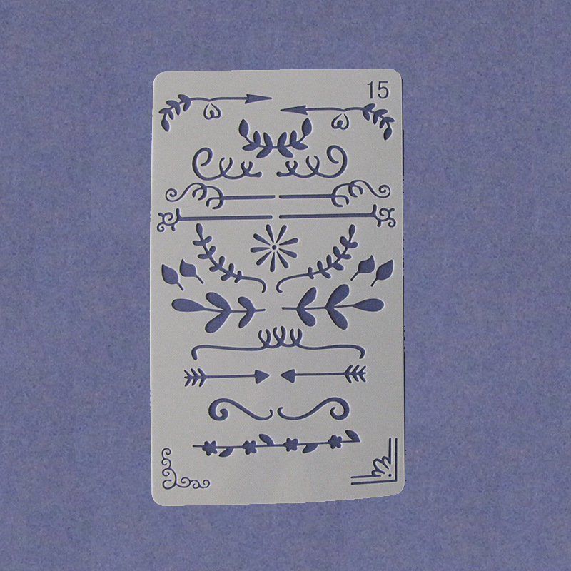 Picture of Amazon Hand Account Drawing Template Bookkeeping DIY Handmade Hollow Edition Account Book Theme Drawing Lace Ruler