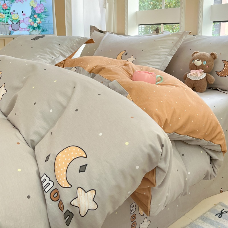 Picture of Pure cotton quilt cover single piece 100 cotton quilt cover children's spring and summer 150x 180x 200x 230 single double quilt cover