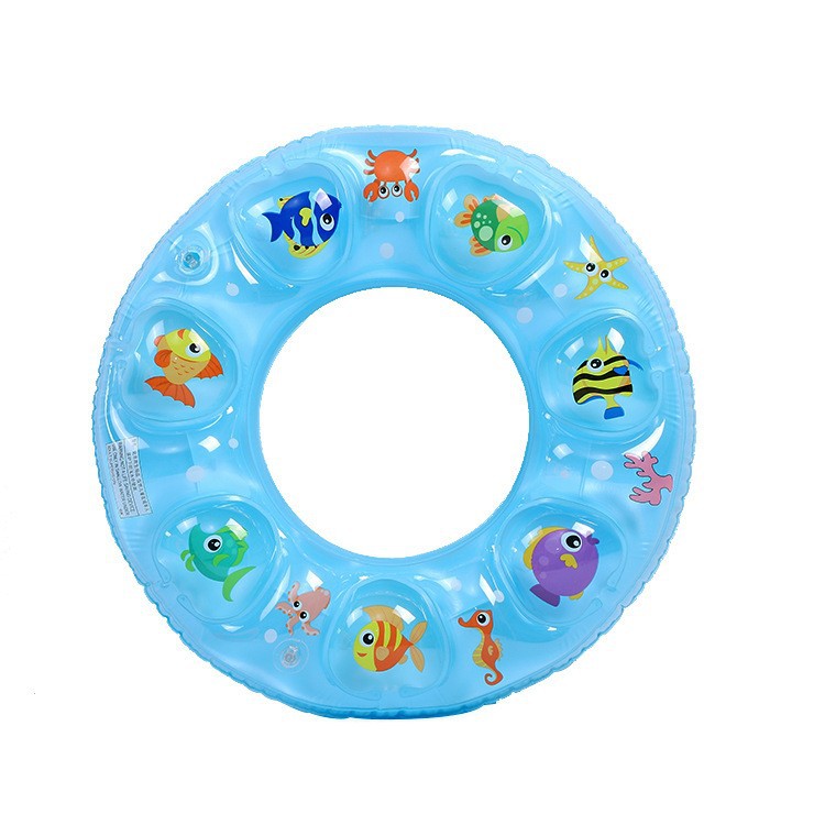 Picture of Thickened double airbag swimming ring factory wholesale 50-90 swimming ring thickened children's inflatable fluorescent solid color swimming ring