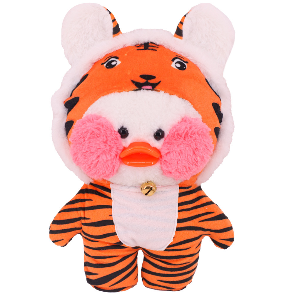 Picture of New Hyaluronic Acid Duck Doll Accessories Cute Animal Siamese Clothes Yellow Duck Plush Toy Birthday Gift