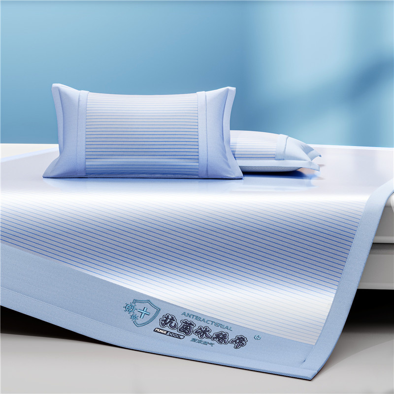 Picture of 2025 Explosions Antibacterial Ice Silk Mat Summer Sleeping Naked Maternal and Infant Class Air-conditioned Mat Machine Washable Folding Bed Cover Soft Mat