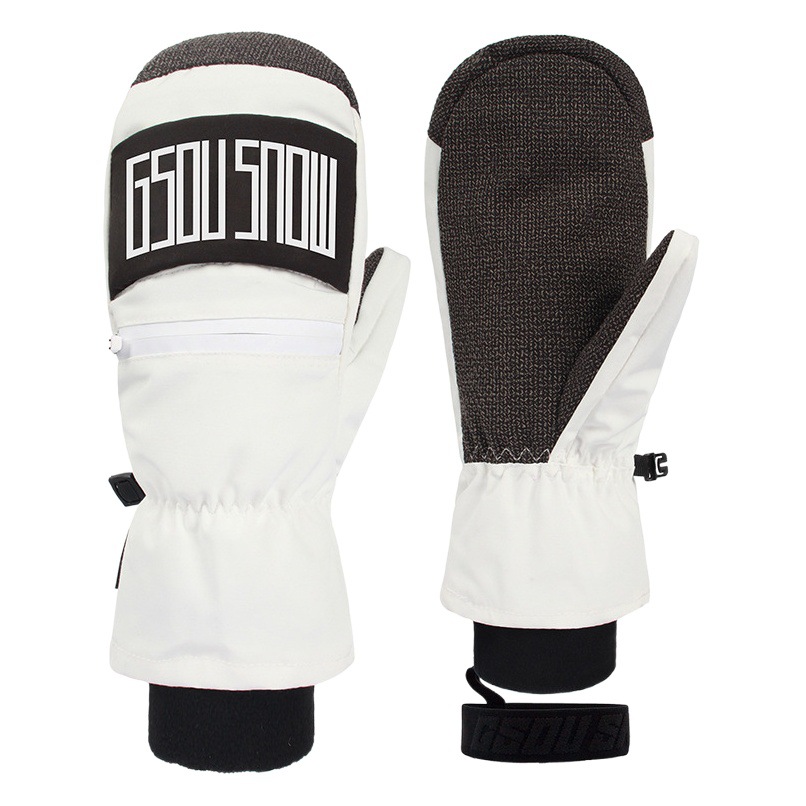 New Ski Gloves Men's Single-Board Kevlar Wear-Resistant Waterproof Thickened Warm Double-Board Muggy Riding Gloves for Women