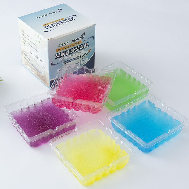 Picture of [disposable ashtray factory wholesale] portable creative crystal ashtray lazy people wash-free ashtray smoke sand