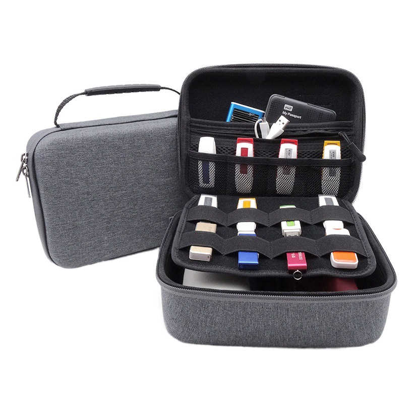 Eva Hard Shell Large Capacity 3.5inch Mobile Hard Drive Bag Photo Printer Bag Digital Accessories Storage Bag