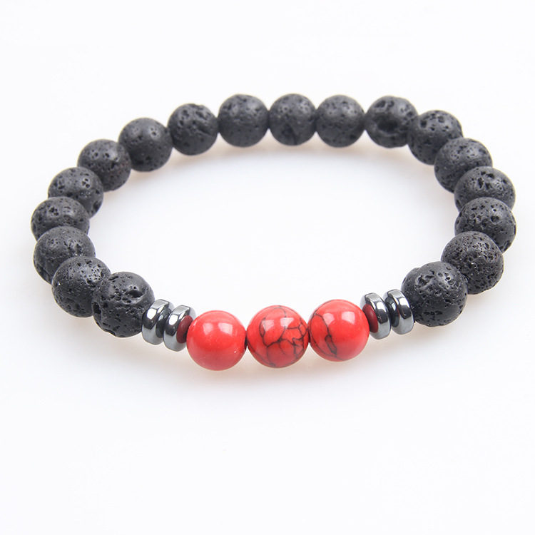 Picture of Zhou Lianfa Tiger Eye Bracelet Men's 8MM Beads suit Elastic Adjustable Black Crystal Beads Suitable for Ladies Ceremony