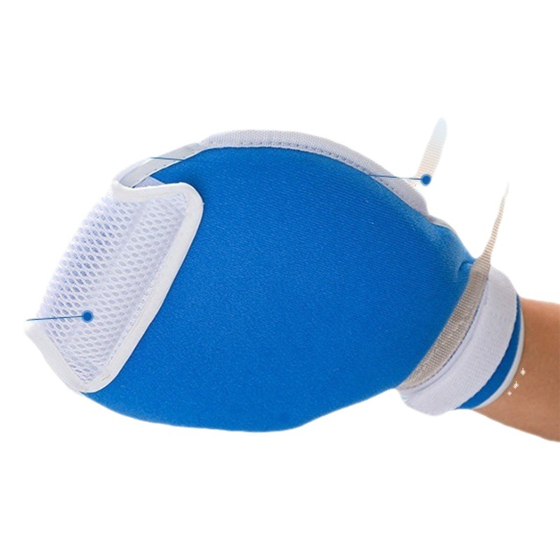 Picture of Hand Restraint Gloves for the Elderly Bedridden Fixed Patient Self-Injury Board with Rope Wrist Care Rehabilitation Care