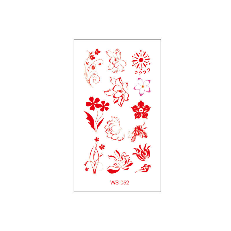 Picture of New Nezha Acrylic Face Tattoo Sticker Children's Forehead Print Eyebrow Sticker Waterproof Sweat Painted Face Sticker