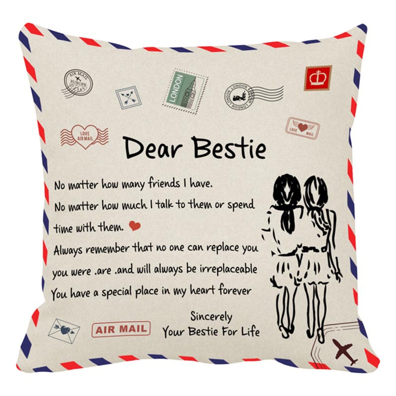 Picture of Amazon Home linen pillowcase Nordic simple American retro printed office pillowcase sofa cushion