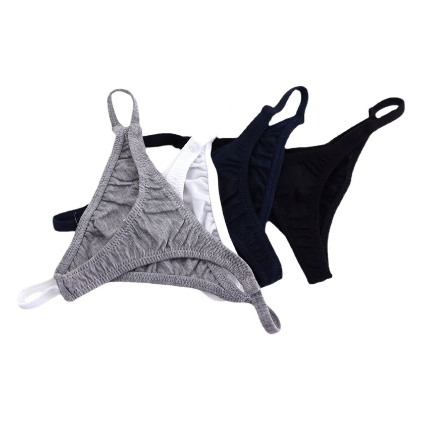 Women's briefs cotton high elastic sexy girl's low waist thin strap breathable girl's briefs bikini pants