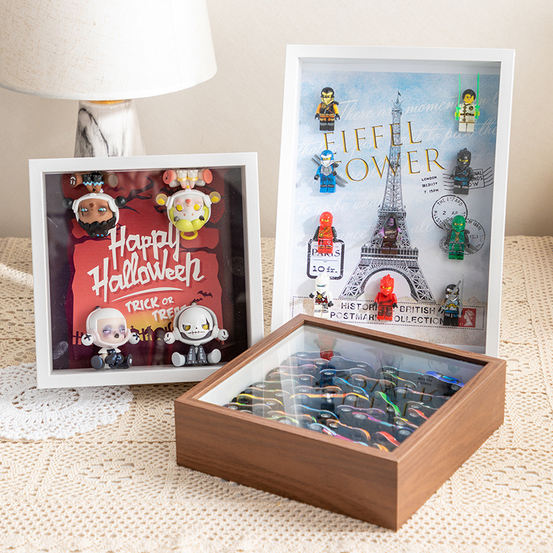 Hollow 5cm Transparent Specimen Frame Blind Box Figurine Car Storage Display Frame Hollow 3cm Thick Photo Frame Wholesale