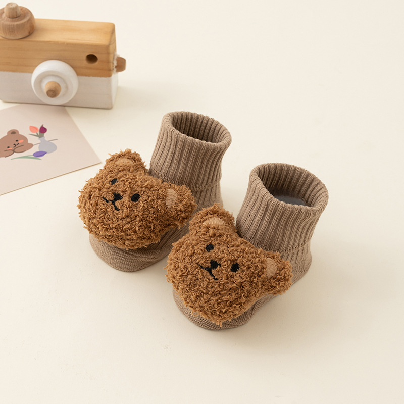 Picture of 24 baby spring and autumn a cotton tube dispensing non-slip floor socks baby socks cartoon toddler socks wholesale