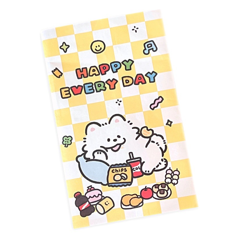 Joint Authorized Cute High-value Puppy Film Paper Bag Student Bagging Bag Baking Small Objects Storage Bag