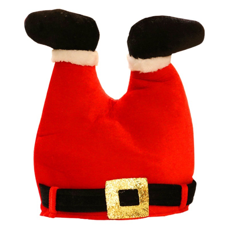 Christmas decorations personality funny Christmas hat average size trouser leg Christmas hat activities holiday party hat props