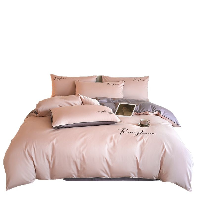 Picture of High-grade sense 120 long-staple cotton bed four-piece cotton cotton light luxury four-season universal quilt cover bed sheet bedding 4