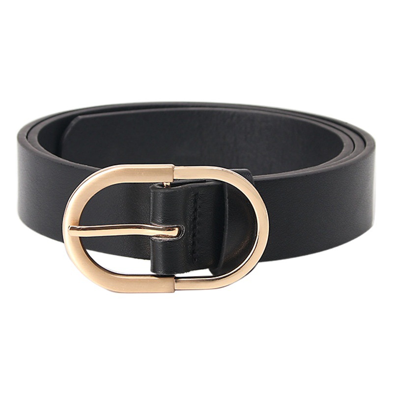New Style Simple All-match Fashion Pin Buckle Women's Belt Casual Korean Belt Women's Decorative Jeans Belt for Hair