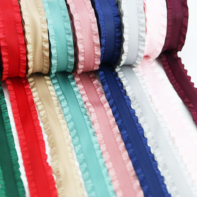 2.2cm Skirt Ribbon Wrinkle Ribbon Ribbon Ribbon Flower Wedding Gift Packaging Ribbon 4.5 m/Roll