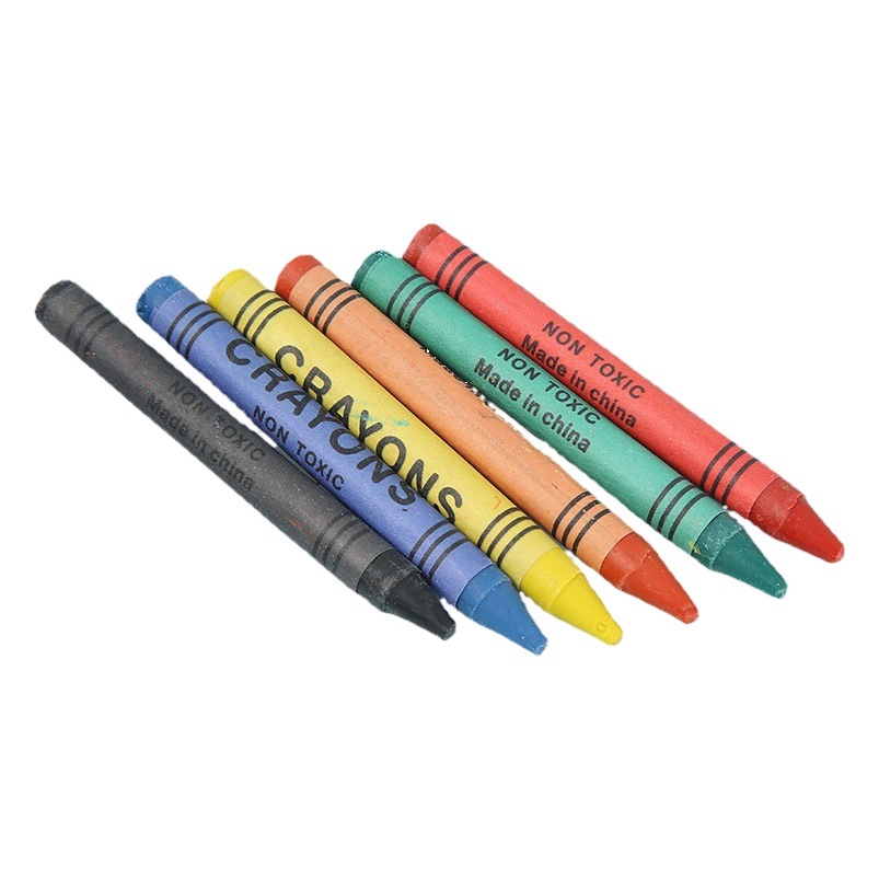 Manufacturer Spot Wholesale 8-Color Boxed Crayon Cartoon Art Painting Crayon Graffiti Pen Crayon Stationery Supplies