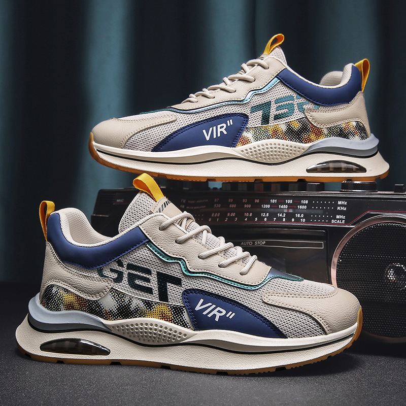 Spring and autumn men's sports casual shoes increased travel shoes Korean fashion men's shoes wholesale sneakers running shoes