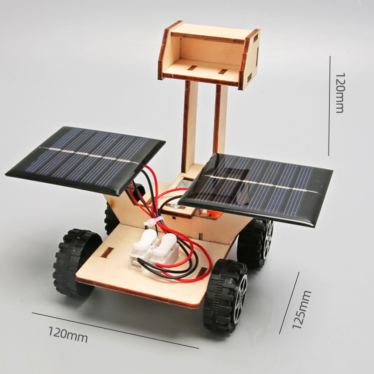 Picture of Children's Technology diy handmade small production moon exploration car solar toy car physical model scientific experiment
