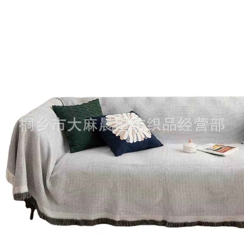 Picture of Multifunctional Sofa Towel Nordic ins Style Cover Cloth Full Cover Sofa Cushion Cover Blanket Single Triple Four Seasons Universal