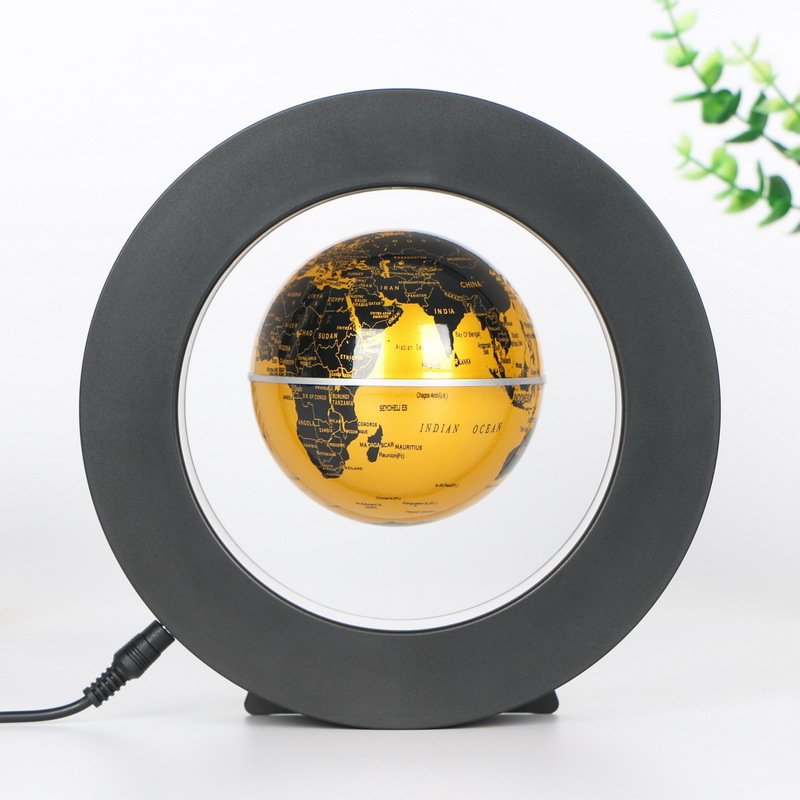 Picture of New and Unique Home Accessories Magnetic Levitation Globe Round 4inch Blue English Ball American European British Australian Regulations in Stock