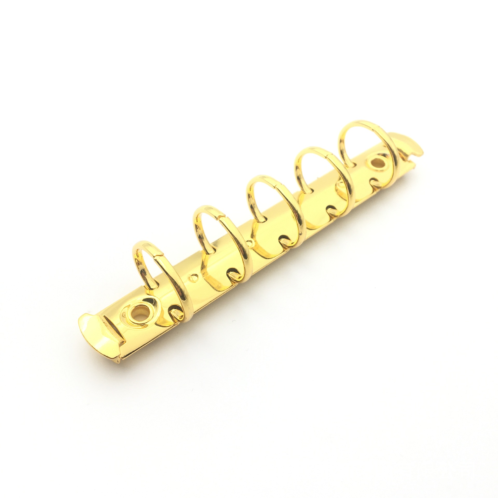 Manufacturer's Ready Supply A7A8 Size 5-Hole Clip Metal Binder, Gold Large Quantity in Stock, Can Be Photographed Directly