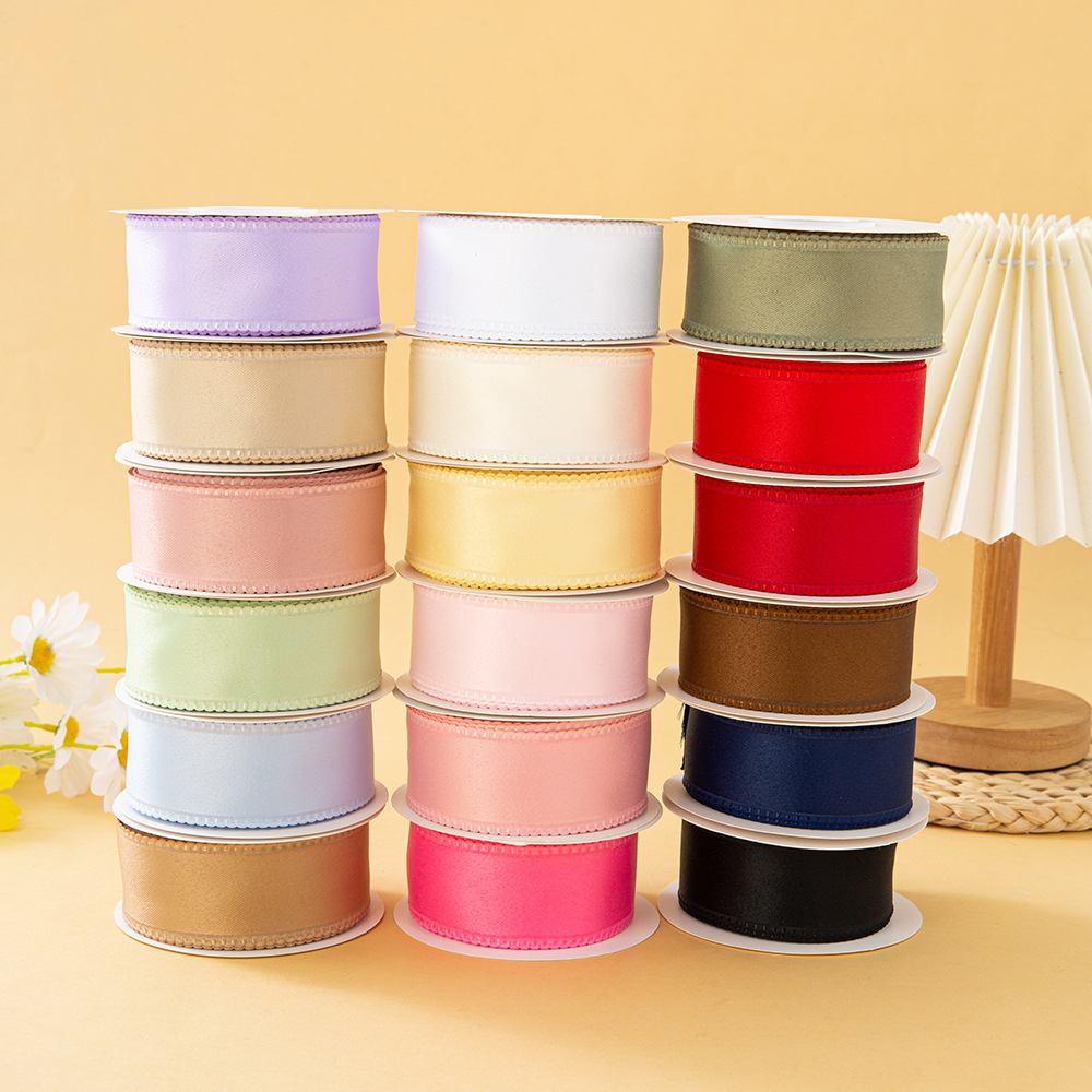 Thickened 4cm Christmas Decorative Polyester Cotton Ribbon DIY Hair Headwear Floriculture Packaging Fabric Ribbon Garment Accessories Packaging Belt