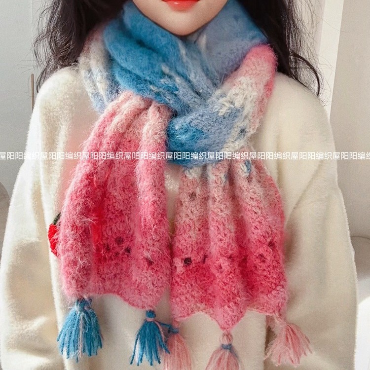 Picture of Ten moments of snow treasure DIY hand-woven The Wizard of Oz scarf material bag crochet skin-friendly shawl girlfriend gift