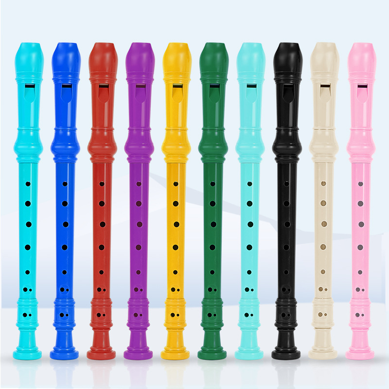Cross-Border German-Style British Abs Recorder Treble 8-Hole Primary School Students with Beginners Eight-Hole Kidsren's Entry-Level Flute Instrument