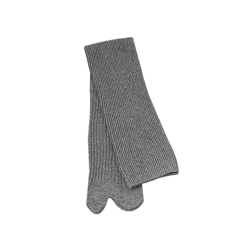 Picture of Korean style ins thick needle calf socks pile socks toe socks basic color two toe socks stockings Zhuji socks