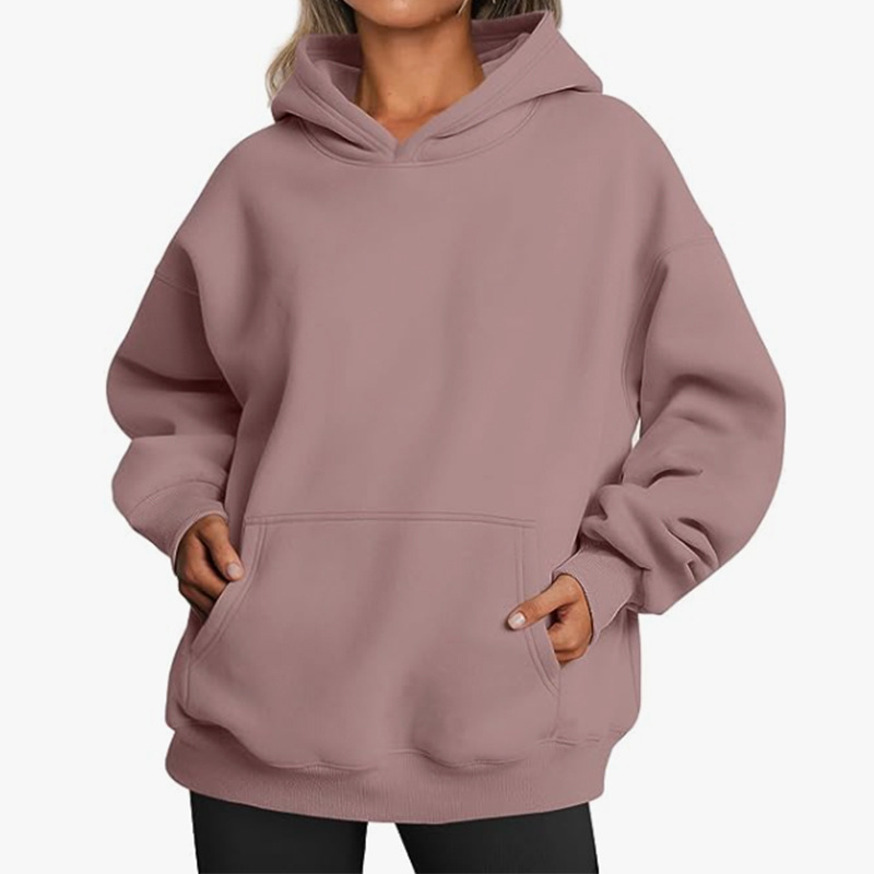 Picture of Amazon Europe and the United States cross-border foreign trade independent station 2023 new women's spring and autumn hooded sweater casual pocket jacket