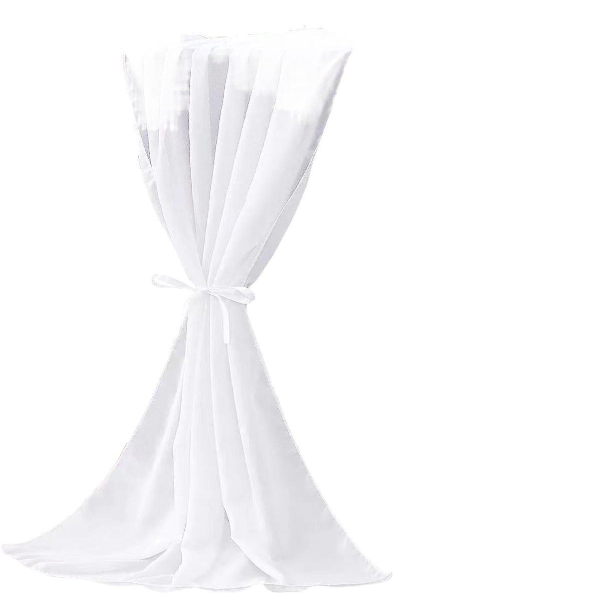 European-style chiffon table flag New simple solid color table flag hotel wedding table decoration wedding table flag manufacturers