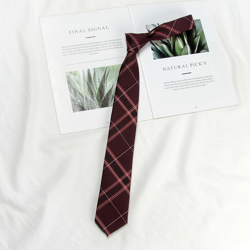Picture of DK Hand Tie Lemon Sea Salt Original Japanese Uniform for Male and Female Students School Uniform College Style Plaid JK Factory Batch