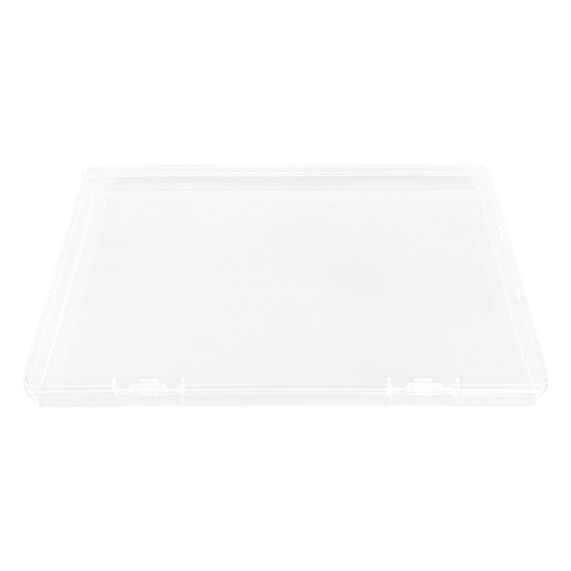Rectangular transparent jewelry parts storage organizing box tool card plastic storage box sample display box