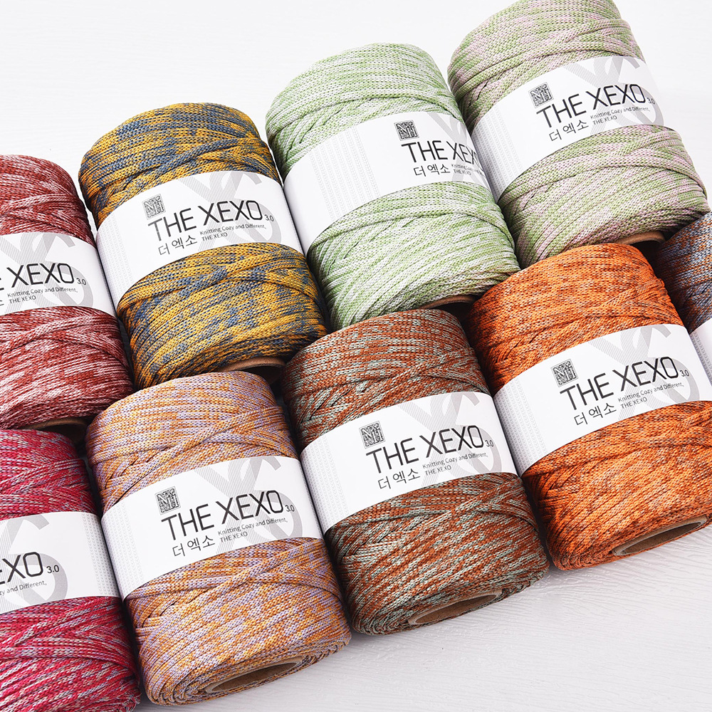 3mm Crochet Bag Wool Ball 90m Thread Polyester Crochet Thread Material Bag DIY Hand Knitting Rope Bag Hook Rope 100 Yards