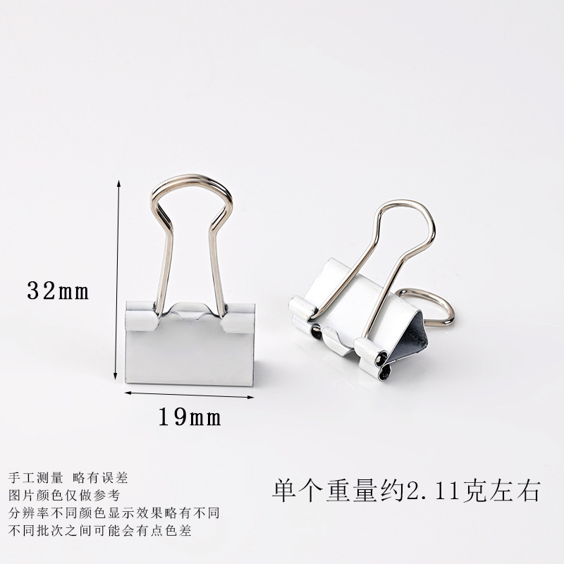 Picture of Cross-Border special color long tail clip small fresh dovetail clip hand account clip 32MM 25MM 19mm reverse tail clip wholesale