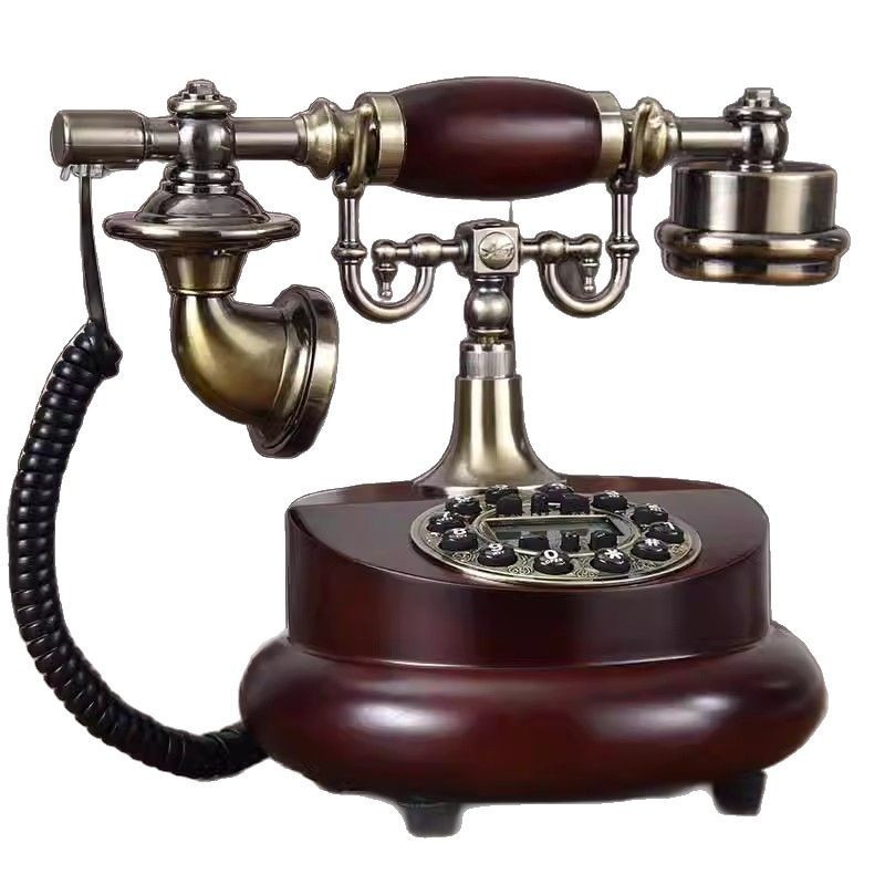 European Style Retro Telephone Old Antique Antique Home Office Fixed Landline Wired Simple Chinese Telephone