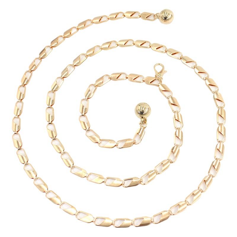 Metal Hook Adjusting Waist Chain Women's Fashionable All-match Decorative dress Distinctive Chain Korean-style Waist Slim Belt