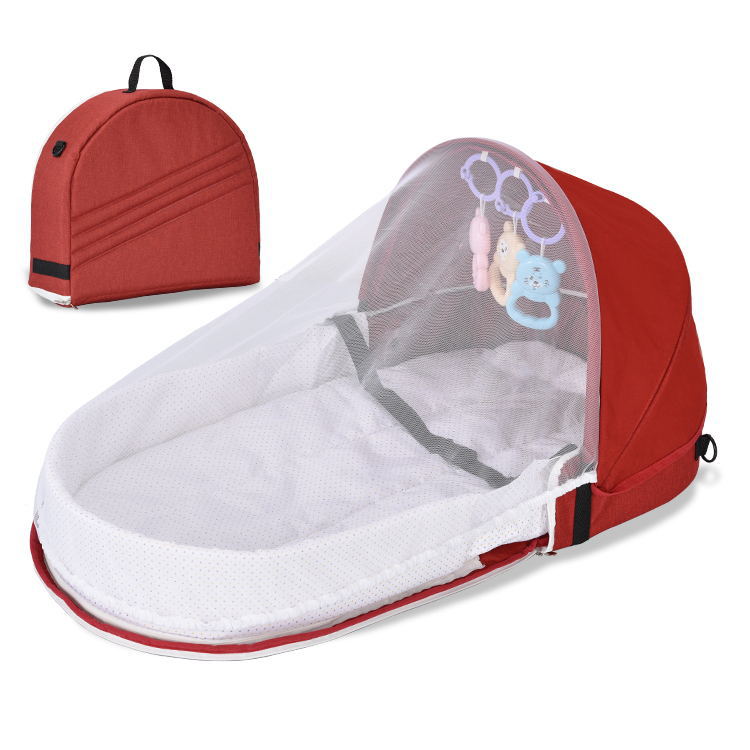 Picture of Wholesale convenient folding pressure-proof crib bed for newborn baby isolation bionic travel crib