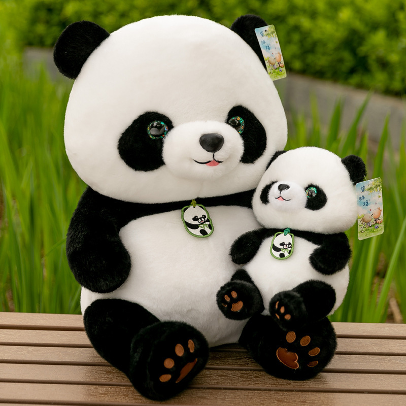 Picture of Ins Panda Plush Toy Beibei Doll Sichuan Travel Souvenir Doll Short Plush Simulation