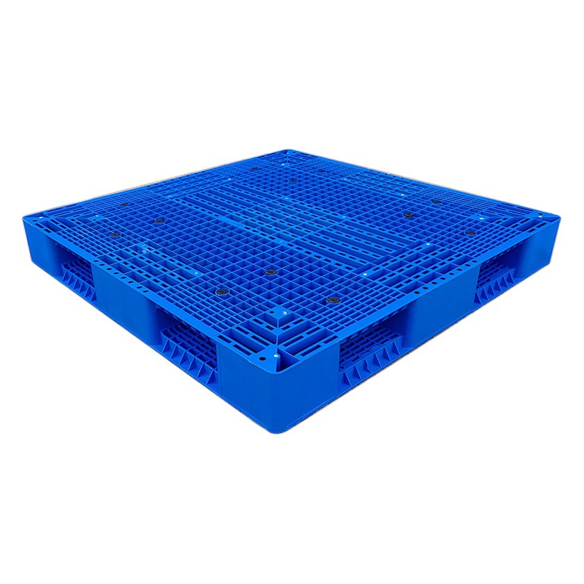 Feed factory plastic tray double-sided grid pallet pp material flip forklift tray stacking plastic cardboard 1412