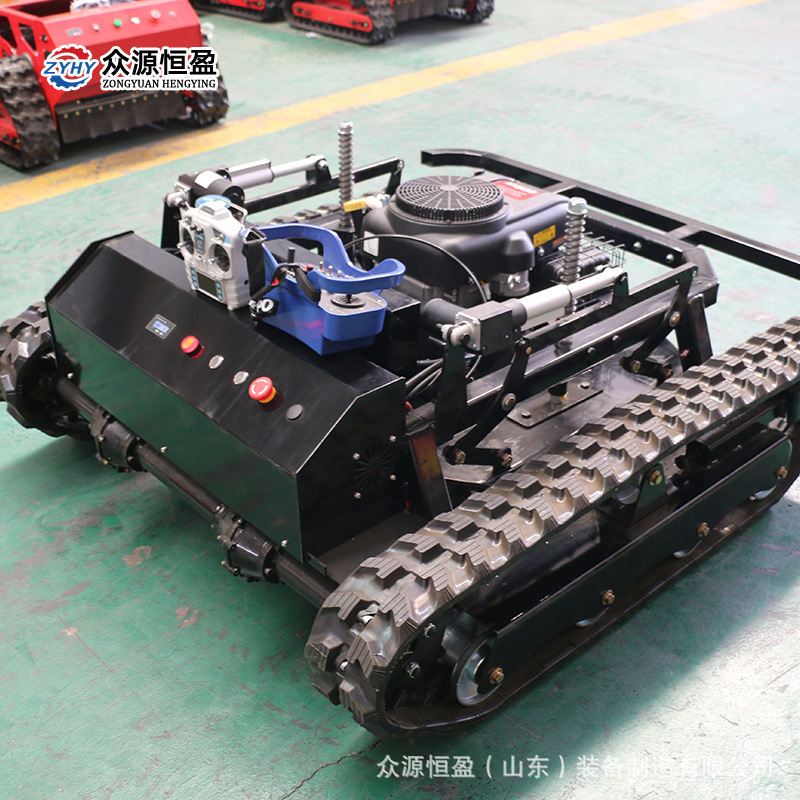 High-Power Climbing 55-Degree Remote-Controlled Lawn Mower, Zhongyuan Crawler Remote-Controlled Lawn Mower