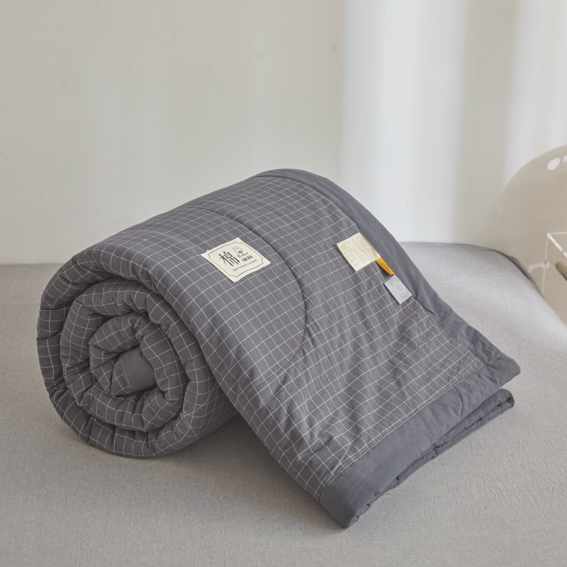 Picture of Class A Maternal and Infant Grade Non-printed Summer Quilt Xinjiang Cotton Air-conditioning Quilt Core Machine Washable Summer Cool Quilt Summer Thin Quilt