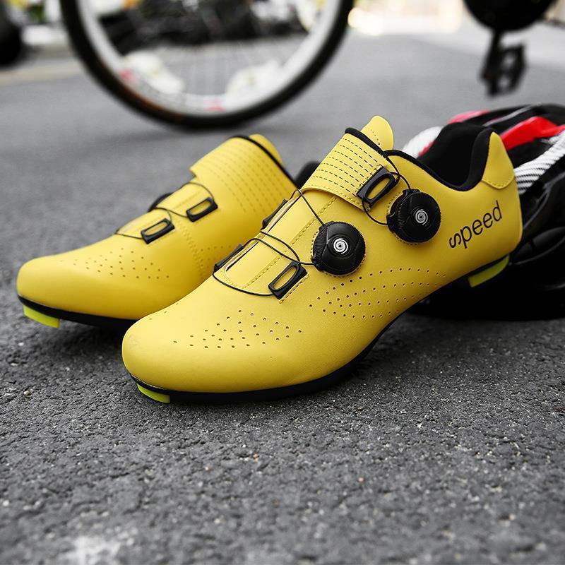 Summer and Autumn New Mountain Road Rotating Button Locking Cycling Shoes Couple Cycling Shoes Cycling Shoes Lock Shoes