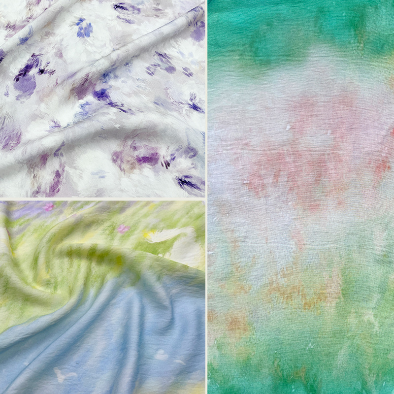 New Chinese digital printing brocade cotton fabric national style cheongsam dress clothing fabric