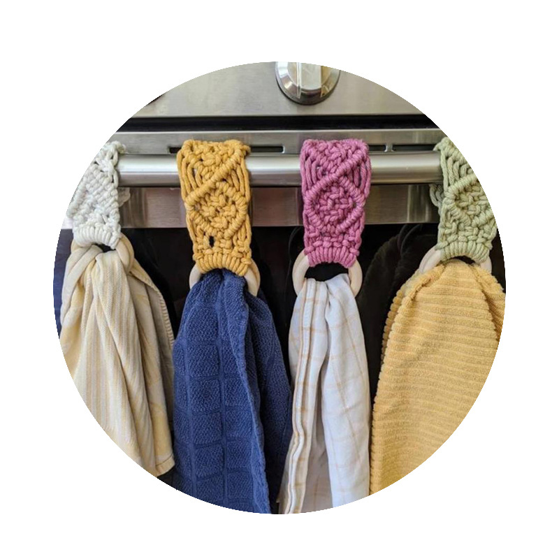 Picture of Cross-border E-commerce Hand-woven Towel Hanging Ring Decorative Tapestry Towel Rack Decorative Boutique Hanging Nordic Style