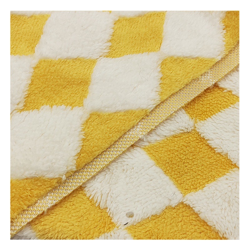Factory spot single-sided cationic jacquard cotton wool two-color diamond plaid clothing home textile home clothing fabric