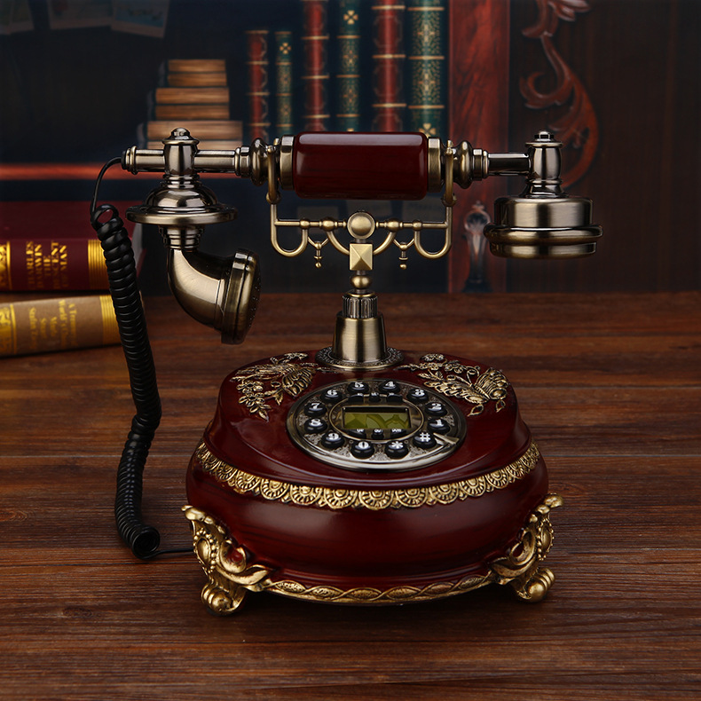 High-end villa European-style telephone home wireless card retro telephone American craft home telephone landline