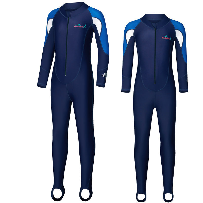 Picture of Children's Sun-proof Long-sleeved Siaman Swimming Suit for Boys and Girls Diving Suit Jellyfish Suit Cold-proof Winter Swimming Snorkeling Suit